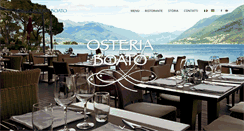 Desktop Screenshot of osteriaboato.ch